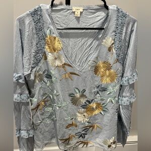 NWOT Antroplogolie Tiny brand blouse-Small